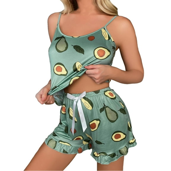 GHSOHS Sleepwear Pajamas for Women Set Nursing Pajamas Sexy Suspenders Shorts Pajamas Suit Summer Explosion Models Home Wear 2 Piece Outfits Nightwear Pj Lounge Sets Top and Shorts
