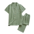 thumbnail image 1 of GHSOHS Sleepwear Pajamas for Women Set Pajama Set Japanese Summer Cotton Wash Cotton Short Sleeved Pants Home Clothes Cotton Thin Pajamas 2 Piece Outfits Nightwear Pj Lounge Sets Cami Top and Shorts, 1 of 3