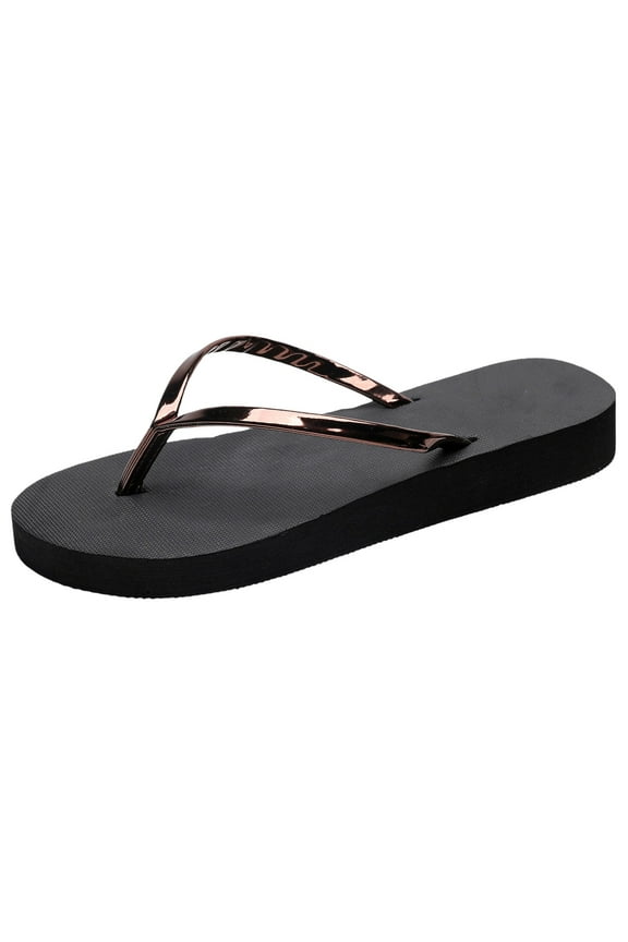 Slippers for Women Casual Sandals Womens Shoes Non Skid Heeled Sandals Women Shoes Flat Flip Flops Fashionable Soft Sole Outdoor Beach Flip Flops Casual Walking Shoes 40