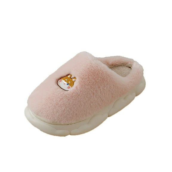GHSOHS Slippers for Women Warm Shoes Slipper Shoes Women's Fuzzy Slippers Winter Cotton Slippers Cute Cartoon Printed Cozy Loafer House Shoes Couples Indoor House Slippers Bedroom Shoes,Size 41