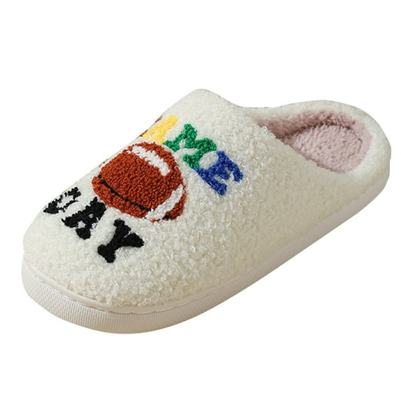 GHSOHS Slippers for Women Warm Shoes Women's Boknot Fuzzy Slippers Winter Warm Cotton Slippers Cute Cartoon Printed Cozy Loafer House Shoes Couples Indoor Outdoor House Slippers Bedroom Shoes,Size 40