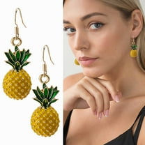 GHSOHS Stud Earrings for Women Fruit Pineapple Earrings Sweet Fruit Earrings Simple Style Earrings Jewelry Gifts Gold Earrings Party Jewelry Gift Fashion Earings Ear Ring