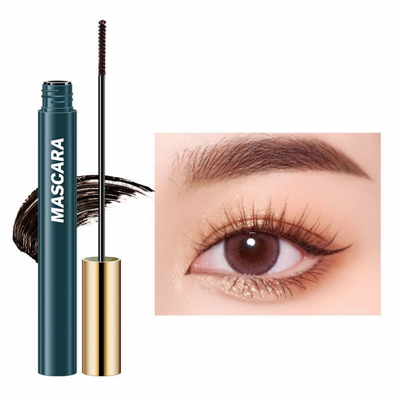 GHSOHS Telescopic Mascara Eye Makeup Washable Waterproof Mascara Brown