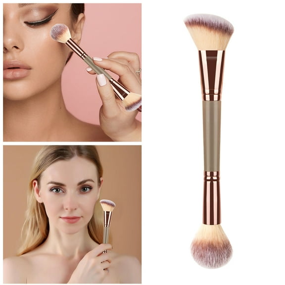 GHSOHS Two-in-One Makeup Brushes Double Ended Highlight Brush Powder Foundation Bronzer Applicator Concealer Blending Brush Face Brushes