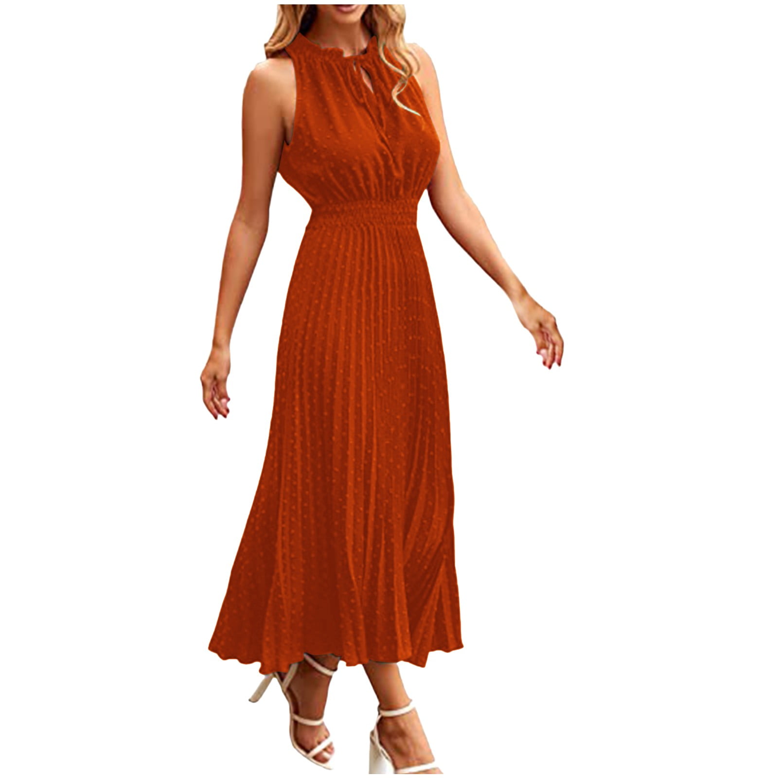 GHSOHS Wedding Guest Dress Trendy Short Sleeve Summer Dress Womens