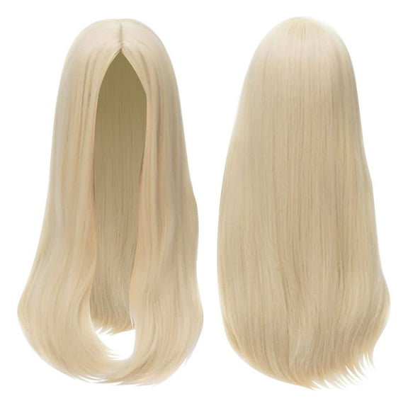 GHSOHS Wigs Human Hair Natural Blonde Wig Hair Extensions Lace Front Wigs Human Hair Straight Fiber Wig Human Hair Fiber Wigs Human Hair Lace Frontal Wigs for Women Natural Wavy Wig Hair Accessories