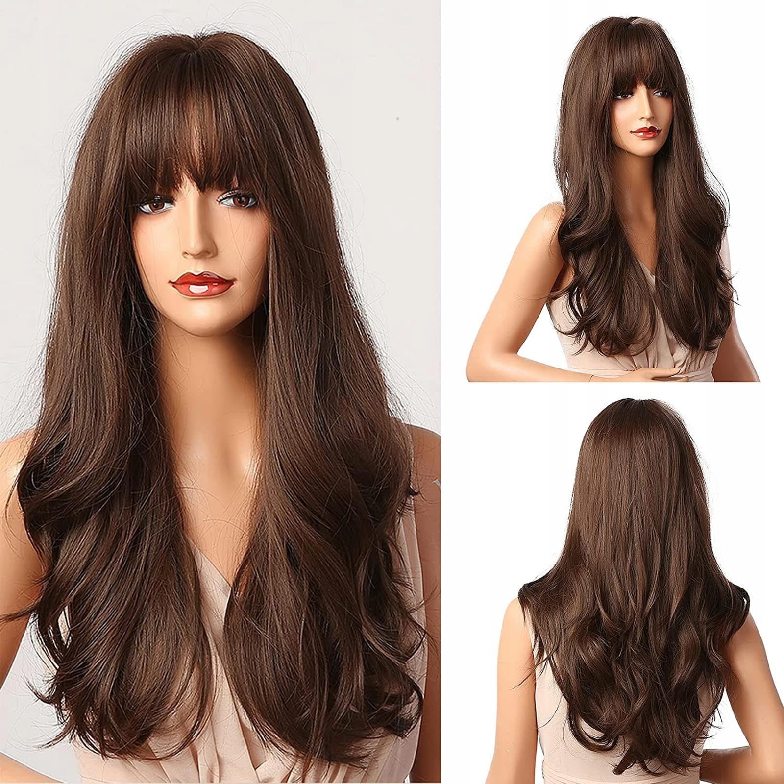 100% real human hair brunette wig 100% EUROPEAN PROCESSED HUMAN HAIR 22 main image 4