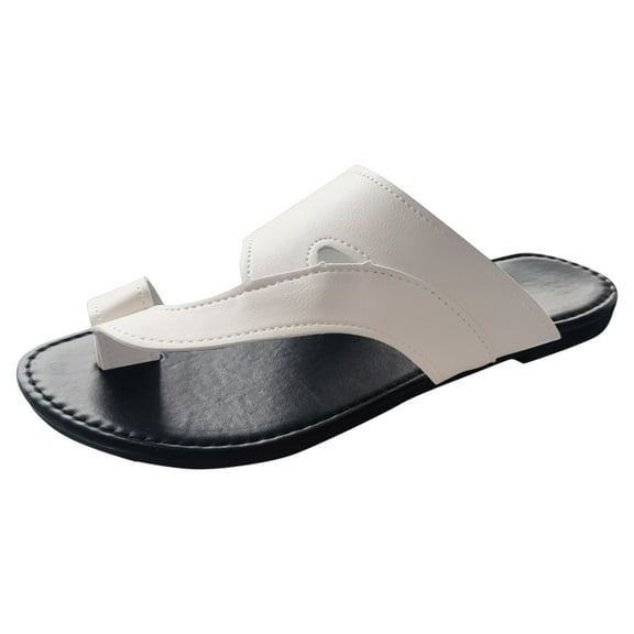 GHSOHS Womens Sandals Slippers Black Sandals Large Size Walking Shoes Women Sandals Comfortable Leather Hollowed Out Flip Flops Outdoor Beach Slippers Black Beach Sandal Water Sandals for Women,9