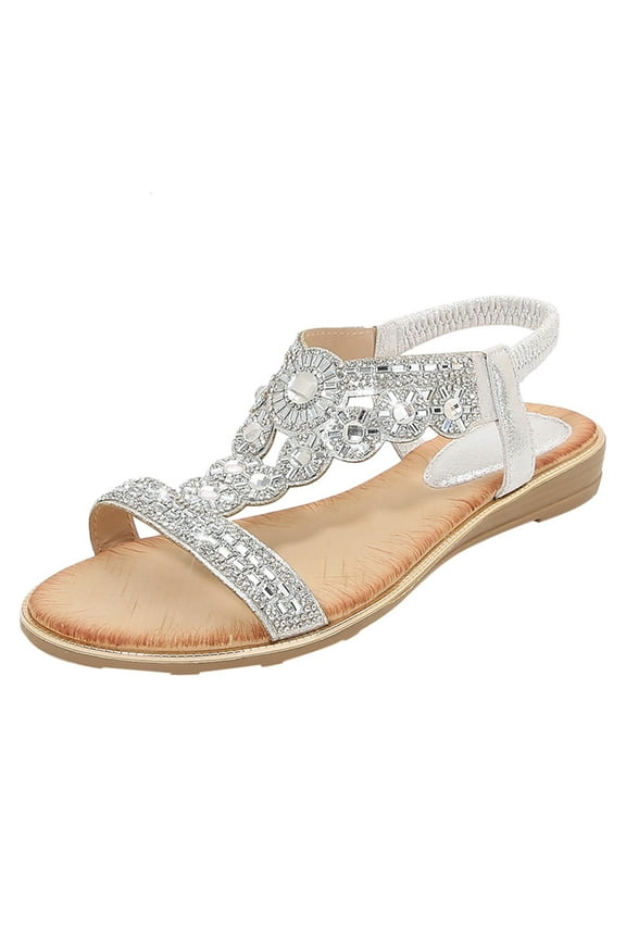 Womens Sandals Slippers Women's Comfort Sandals Boho Flip Flop Sexy Sandals for Women 2024 Women Clip Toe Sandals Jelly Beach Flip Flops Students Korean Summer Flat Sandals Hiking ,6.5