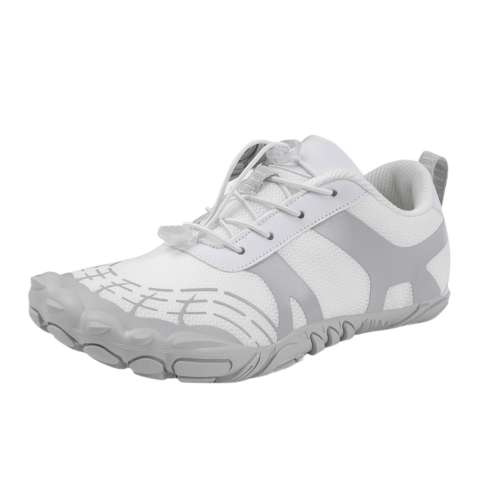 GHSOHS Womens Sneakers Sports Shoes for Women Water Shoes White Sneakers Five Toe Non Slip Creek Swimming Hiking Shoes Outdoor Fishing Mountain Climbing and Walking Shoes Casual Shoes Size 42