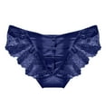 thumbnail image 1 of GHSOHS Womens Underwear Boyshorts Cotton Panty for Women Underwear Seamless Women's Flroal Lace Panties Thongs Thin Ribbon Hollow out Pure Brief Underpants Bowknot Underwear Hipster Panty Blue P, 1 of 4