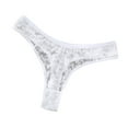 thumbnail image 1 of GHSOHS Womens Underwear Brief Women Thong Womens Panties Briefs Women's Low Waist Lace Briefs Solid Cotton Crotch Underwear Panties Seamless Underpants No Show Lace Panties White Boyshorts Women,L, 1 of 3