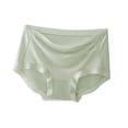 thumbnail image 1 of GHSOHS Womens Underwear Briefs Underwear Packs Woman Sexy Underwear for Women No Show Soft Panties Underwear Seamless Mid Waist Breathable Solid Triangle Shorts Underpants Hipster Panty Green Pan,L, 1 of 2