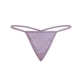 thumbnail image 1 of GHSOHS Womens Underwear Briefs Underwear for Working Out Women Cute Panties for Women Ladies Charm Satin Low Rise Solid Thin Belt Thong Panties Cotton Crotch Seamless Underwear Purple Pantys Cot,, 1 of 2