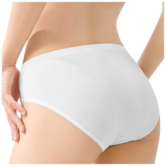 GHSOHS Womens Underwear Panty Seamless High Waisted Underwear Seamless Underwear 7PC Disposable Women's Underwear Travel Pregnant School Cotton Day Throw Wash Shorts Cotton Crotch Seamless Under,M