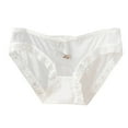 thumbnail image 1 of GHSOHS Womens Underwear Panty Tummy Control Underwear Thong Plus Size Lingerie Women's Underwear Lace Panties High Waisted Plus Size Ladies Brief Cotton Crotch Seamless Underpants White Briefs T,L, 1 of 3