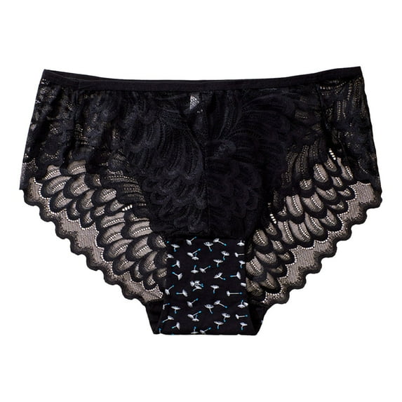 GHSOHS Womens Underwear Pantys Womens Briefs Cotton Underwear Panties for Women Large Size Panties For Women Female Lace Underwear T Back Mid Waist Women Lace Panty Brief Panties for Women Sexy,3XL
