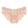 thumbnail image 1 of GHSOHS Womens Underwear Pantys High Waist Thong Satin Panties for Women Flroal Lace Panties Thongs Thin Ribbon Hollow out Pure Brief Underpants Bowknot Underwear Hipster Panty Brief Women's Unde, 1 of 4