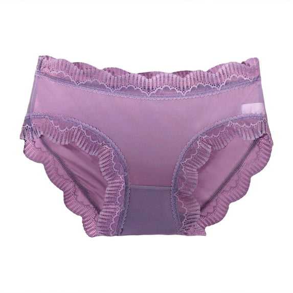 GHSOHS Womens Underwear Pantys Women's Plus Size Underwear High Waisted Panties Women’s Seamless Hipster Underwear No Show Panties Briefs Soft Stretch Bikini Panties Cotton Crotch Underpants Pur,L