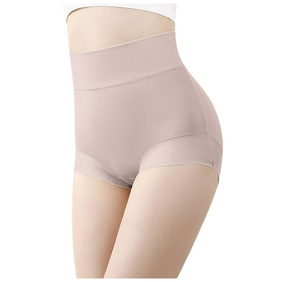 GHSOHS Womens Underwear Thongs Bikini Underwear Panties for Women Women's High Waisted Hip Lift Tummy Panties Underpants Hipster Panty Shapewear Control Panties Boyshorts Briefs Pink Panty Dispos,M