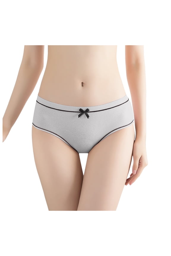 Womens Underwear Thongs Bikini Underwear for Women Cotton Womens Nylon Panties Women's Threaded Mid Waist Cute Plus Size Soaking Wet Air Not Tight Panties Cotton Crotch Seamless Underwear,XXL