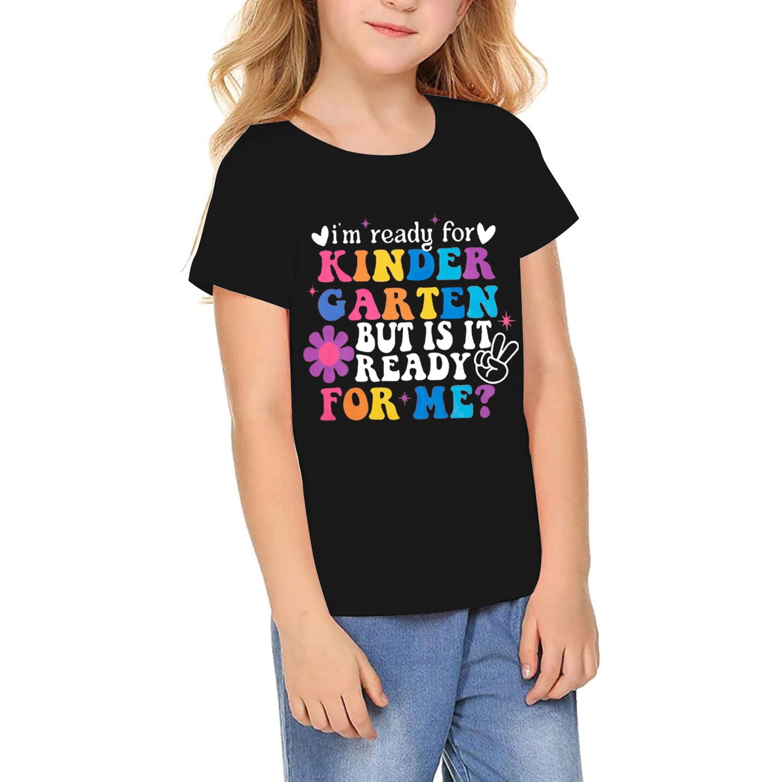 GHSuoui First Day of Kindergarten Shirt Toddler First Day of School Tee