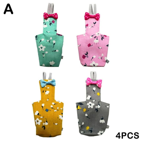 GHYJPAJK JHIALG 4 Pcs Washable Diaper Cockatiel Diaper Protective Parrot Nappy with Waterproof Inner Layer Suit for Budgie Parakeet Cockatiel