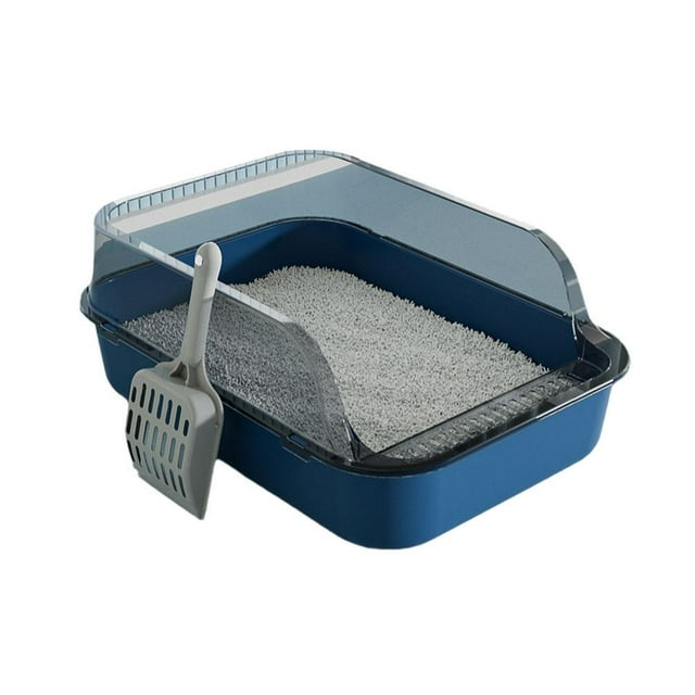GHYJPAJK 4028cm Cat Litter Box Open HighSided Deep AntiSplashing Cat