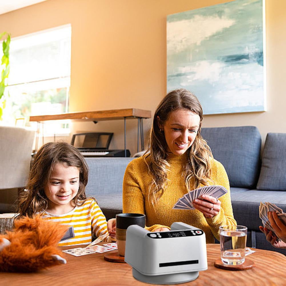 GHYJPAJK Automatic Card Dealer Machine, 360° Rotating Card Dealer With