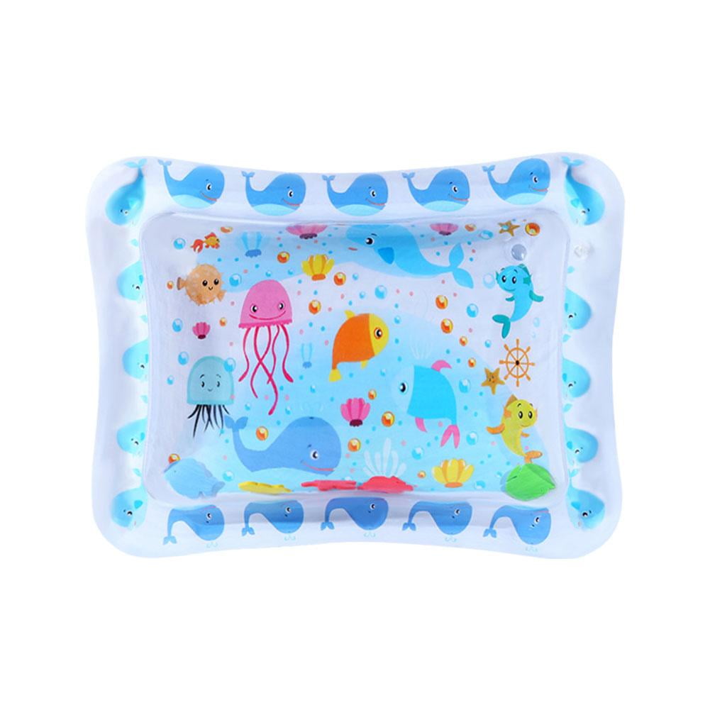 GHYJPAJK B Baby Inflatable Pat Water Mat Marine Life Swimming Circle