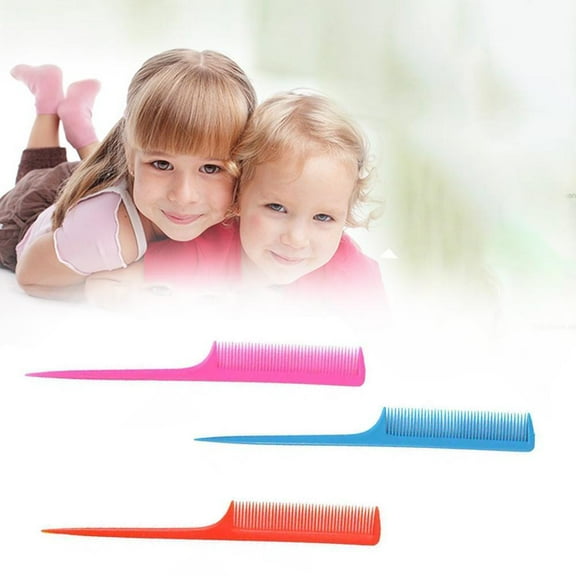 GHYJPAJK Black Pointed Tail Comb, Thin Comb, Riku Comb, Challenge Comb, Combed Hair Comb, Division Comb, Bishu Comb