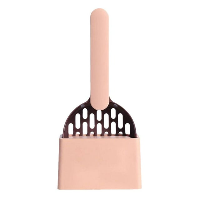 GHYJPAJK Cat Litter Plastic Cat Litter Shovel With Base Self Cleaning
