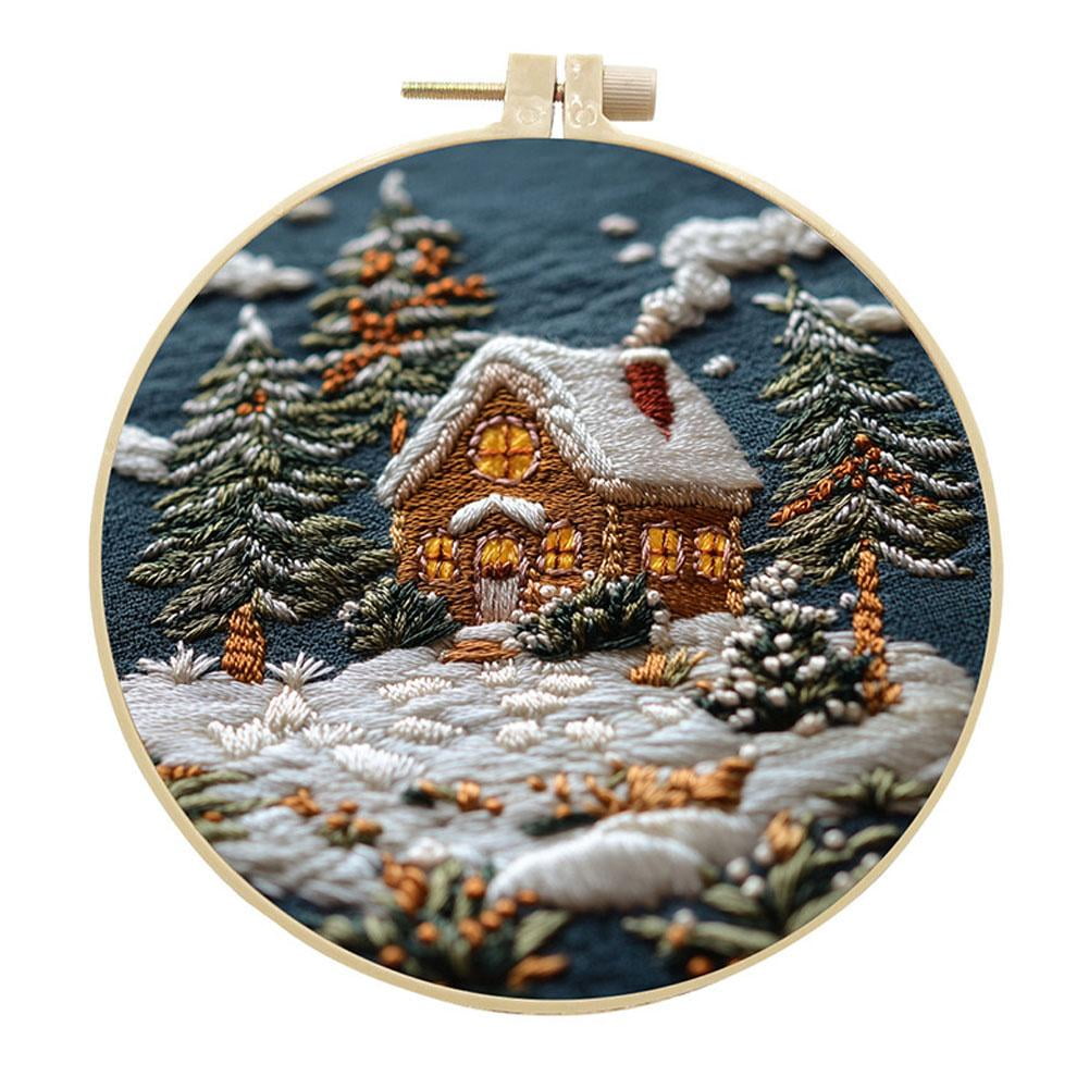 GHYJPAJK Christmas Embroidery Kit with Patterns and Instructions
