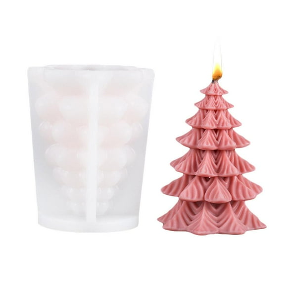 GHYJPAJK Christmas Tree Zl-843 Christmas Scented Candle Silicone Mold Christmas Tree Elk Diffuser Stone Diy Ornaments Mold Cross-Border