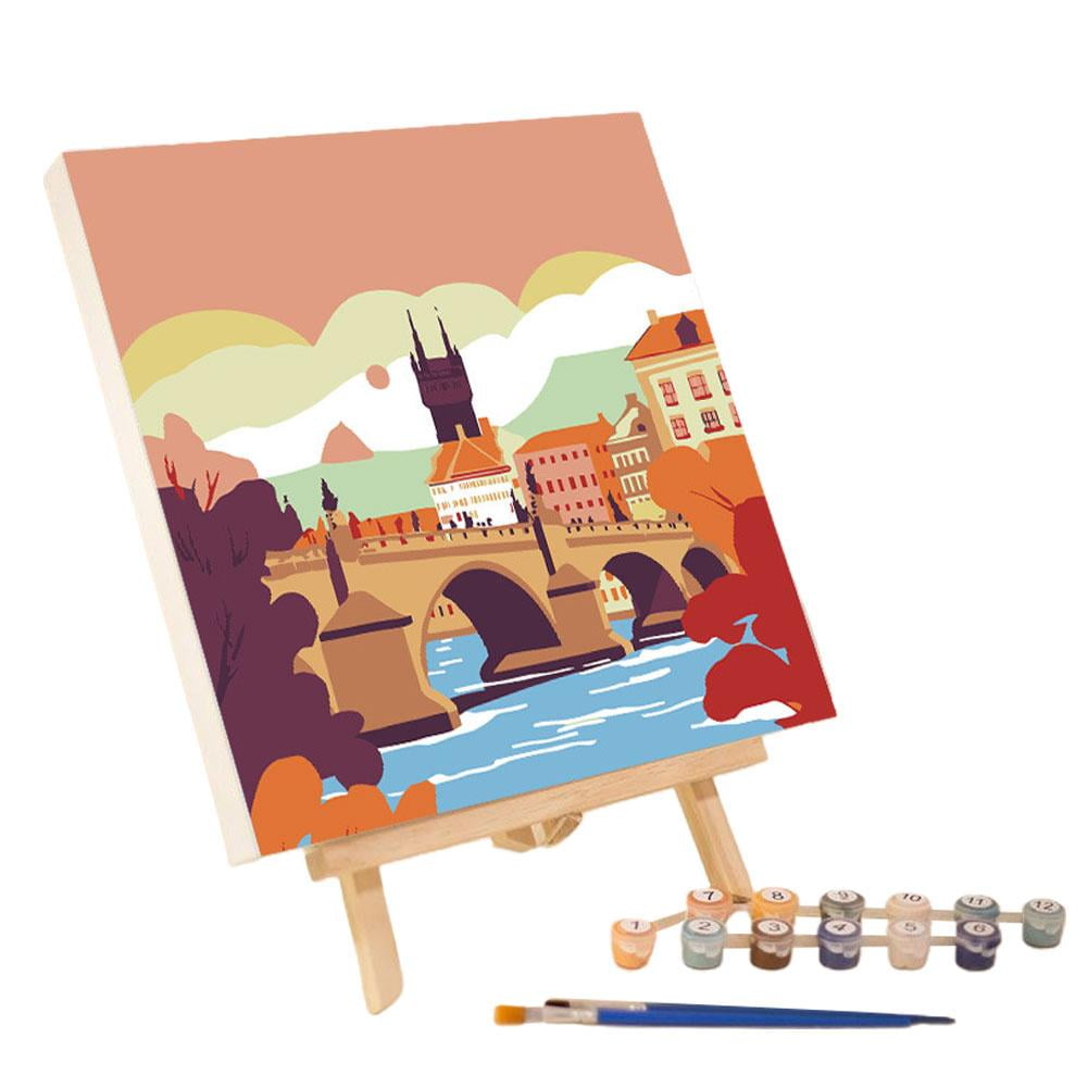 GHYJPAJK DIY Paint By Number Kit Digital Oil Painting Acrylic Art