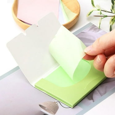 GHYJPAJK Hemp Powder Color Twin Light Chancci Face Part Oil-Absorbing Paper 100 Single-Sided Draw Type Incense Oil-Absorbing Face Paper Oil-Absorbing Paper