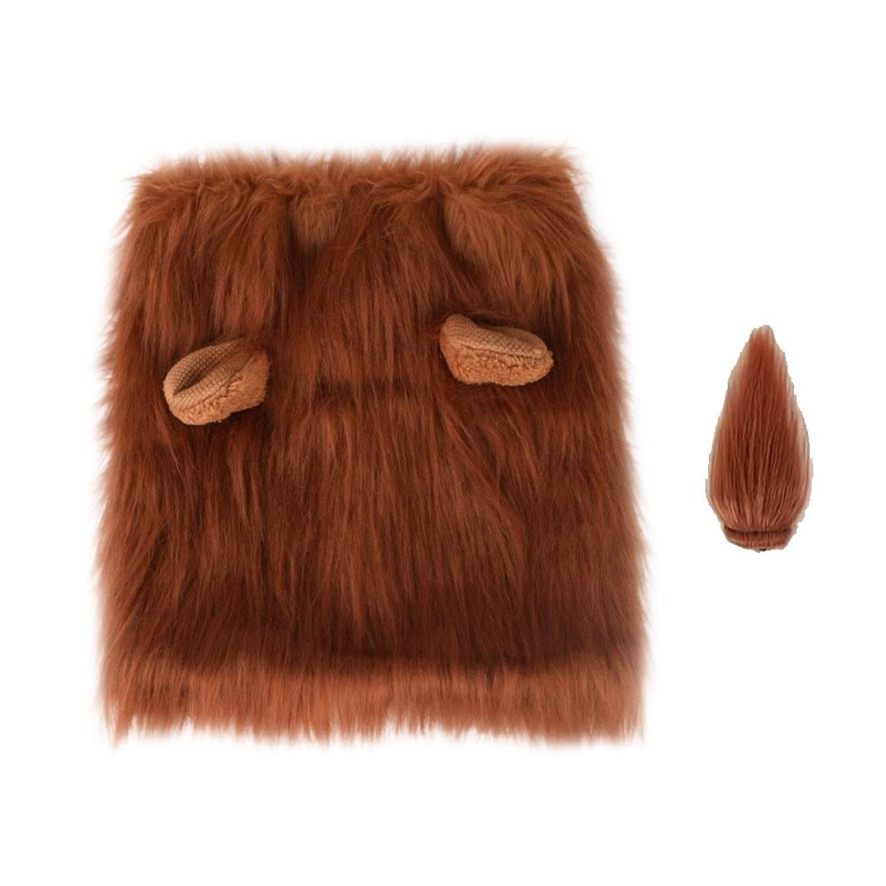 GHYJPAJK Pet Dog Lion Head Cover Realistic Lion Mane For Dog Lion For