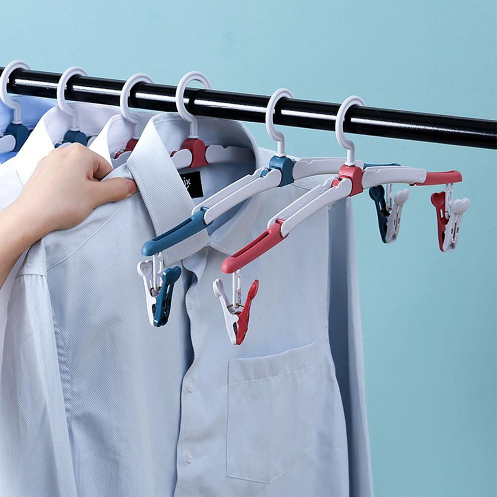 GHYJPAJK Portable Folding Clothes Drying Hanger Folding Clothing Rack