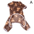 thumbnail image 1 of GHYJPAJK Puppy Dog Velvet Pajamas Pullover Plush Jumpsuit Pet Clothes Cute Cartoon, 1 of 1
