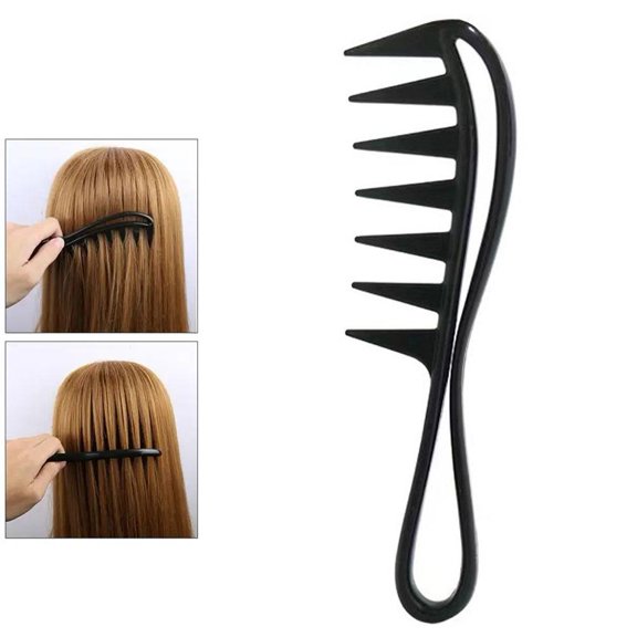 GHYJPAJK Sour-German Packaging Fishbone Combing Technique Large Combing Fishbone Combing Oil Head Empty Heart Combing Danshi Large Back Combing