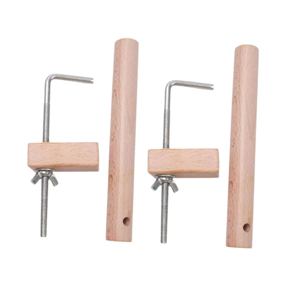 GHYJPAJK Warping Pegs and Clamp Warping ClampWood Weaving Looms Pegs ...