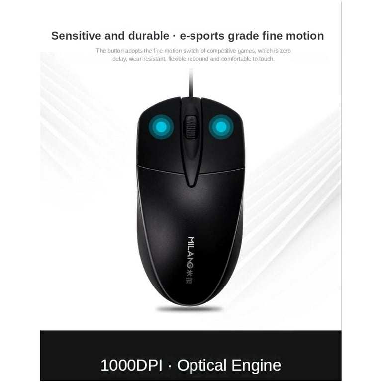 GHYJPAJK Wired Usb Optical Mouse For Pc Acer Laptop Computer Wheel 