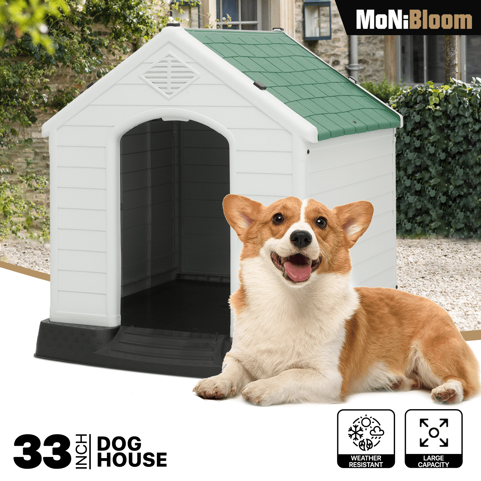 Photo inspiration: Picture Idea: Ghooa 33 Plastic Dog House Durable Puppy Shelter With Easy