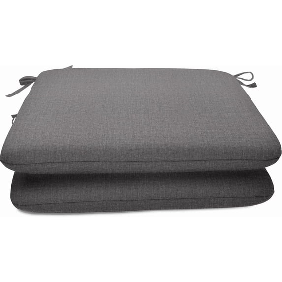 GHooa Patio Cushions - (2 Pack) - 20" W x 20" L x 2.5" T, Outdoor Chair Cushion with Comfort, Style & Durability Designed for Outdoor Living-Cast Slate