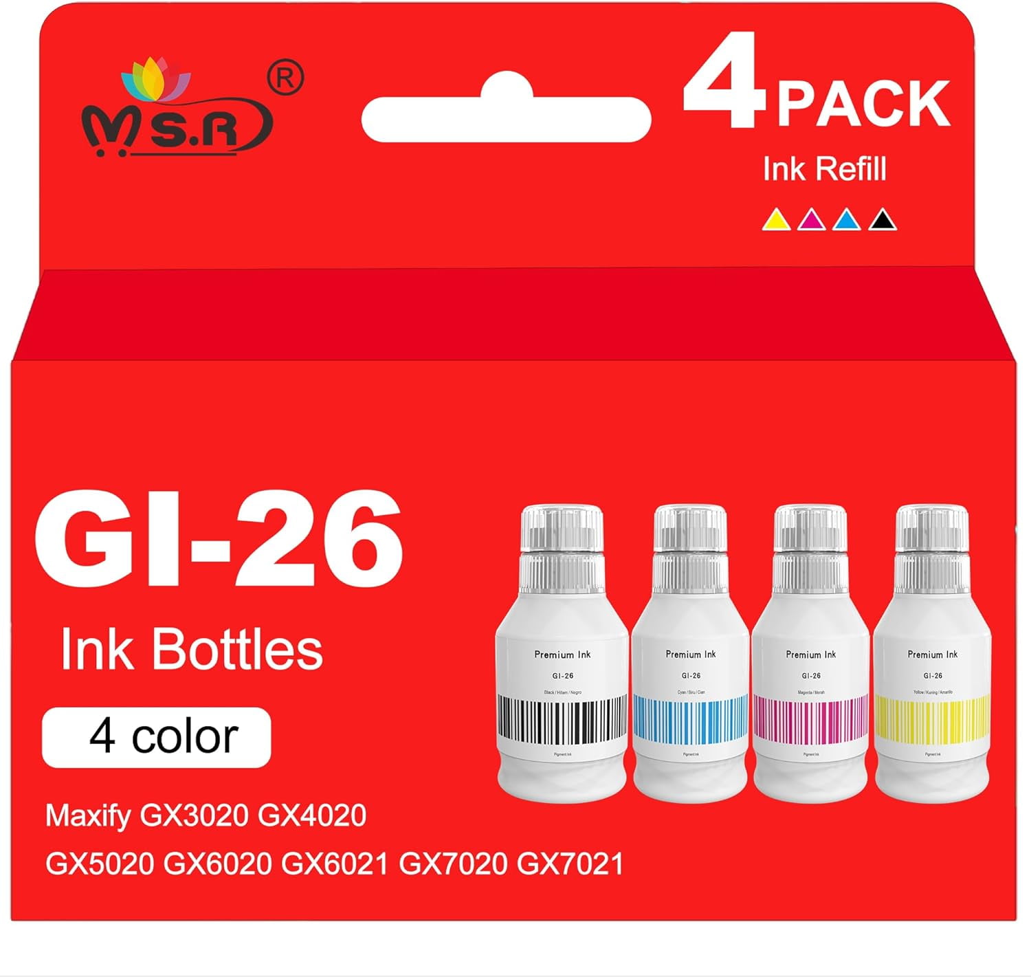 Canon GI-25 Genuine Yellow Ink Bottle For MegaTank GX2020 & GX1020 Printers
