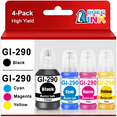 thumbnail image 1 of GI-290 Ink Refills for Canon GI-290 Ink Bottle for Canon PIXMA G4200 G3200 G4210 G2200 G1200 Printer ( Black Cyan Magenta Yellow, 4 Pack), 1 of 7