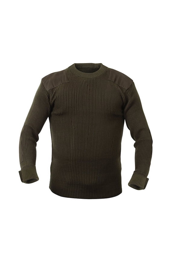GI Acrylic Commando Sweaters-Small Olive Drab