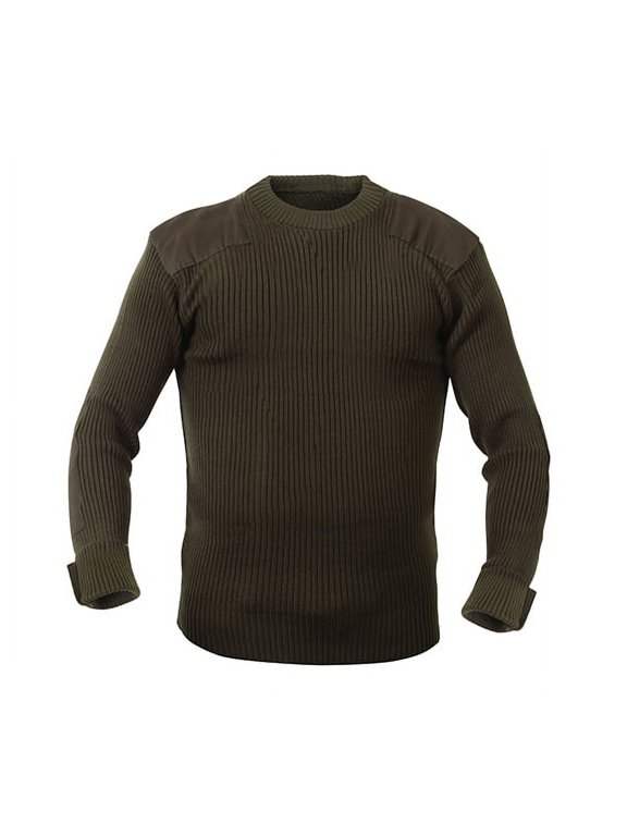 GI Acrylic Commando Sweaters-Small Olive Drab