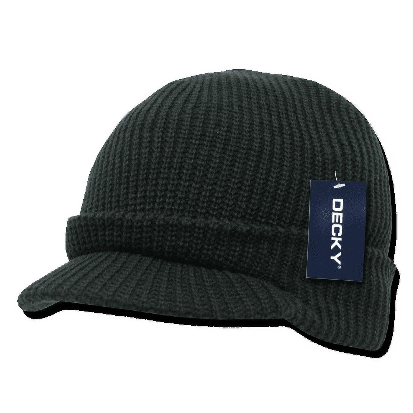 DECKY 8 Inch Short Knit Beanie - One Size Fits Most, 100% Acrylic, Solid Colors - View #4