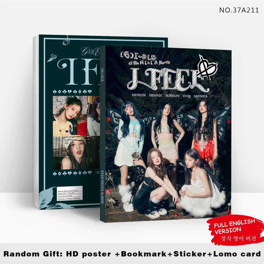 GI-DLE Photo Album Portrait HD GIDLE I FEEL Photo Gallery GIDLE 80P Free  Sticker Poster Bookmark Collection Card 